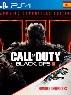 Call of Duty Black Ops III MAS DLC Zombies Chronicles español PS4