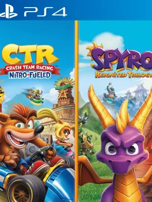 2 JUEGOS EN 1 Spyro MAS Crash Team Racing Nitro Fueled Game Bundle PS4